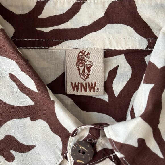 Wayan Natural Wear Vintage Mens 2XL Brown Hawaiian Button Up Short Sleeve Shirt - Picture 7 of 16